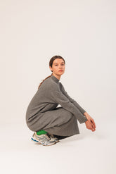 WIDE CABLE-KNIT DRESS