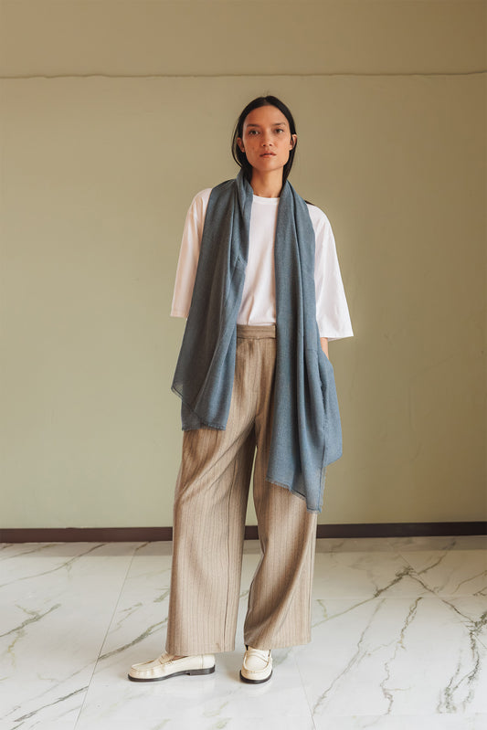 MELANGE FLARED SCARF 1