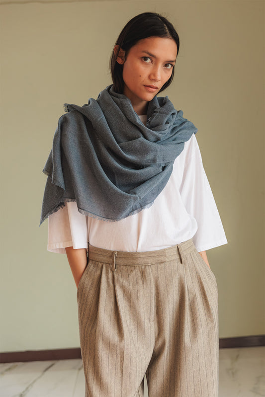 MELANGE FLARED SCARF 2