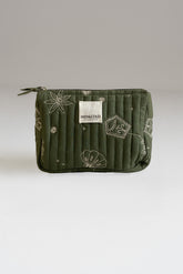 EMBROIDERED QUILTED POUCH