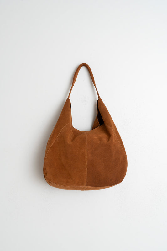 SPLIT LEATHER TOTE BAG