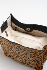 LEATHER BUCKET TOTE BAG