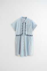 [CL] EMBROIDERED SHIRT DRESS