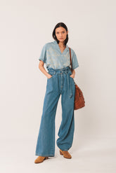 EMBROIDERED DENIM SHIRT