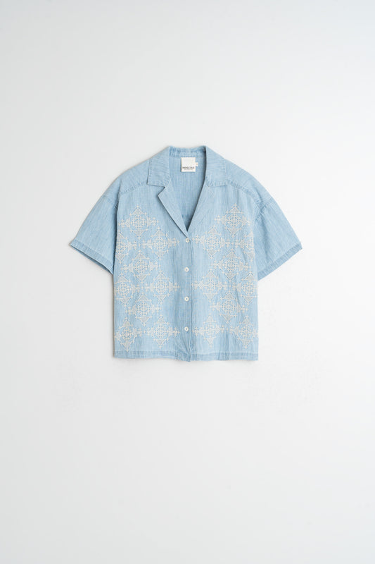 EMBROIDERED DENIM SHIRT