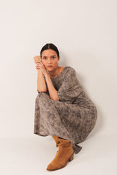 [CL] NETTING PRINT DRESS