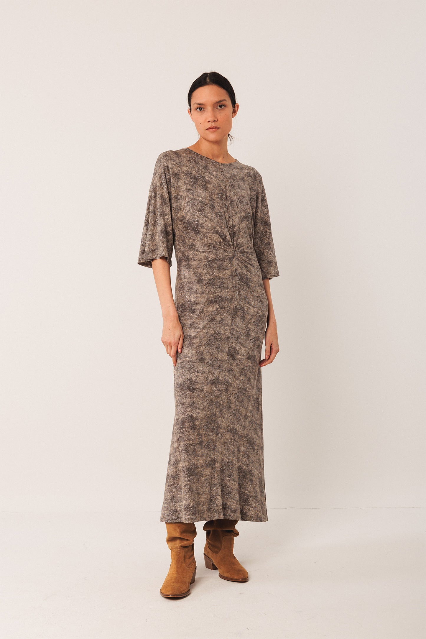[CL] NETTING PRINT DRESS