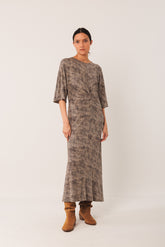 NETTING PRINT DRESS