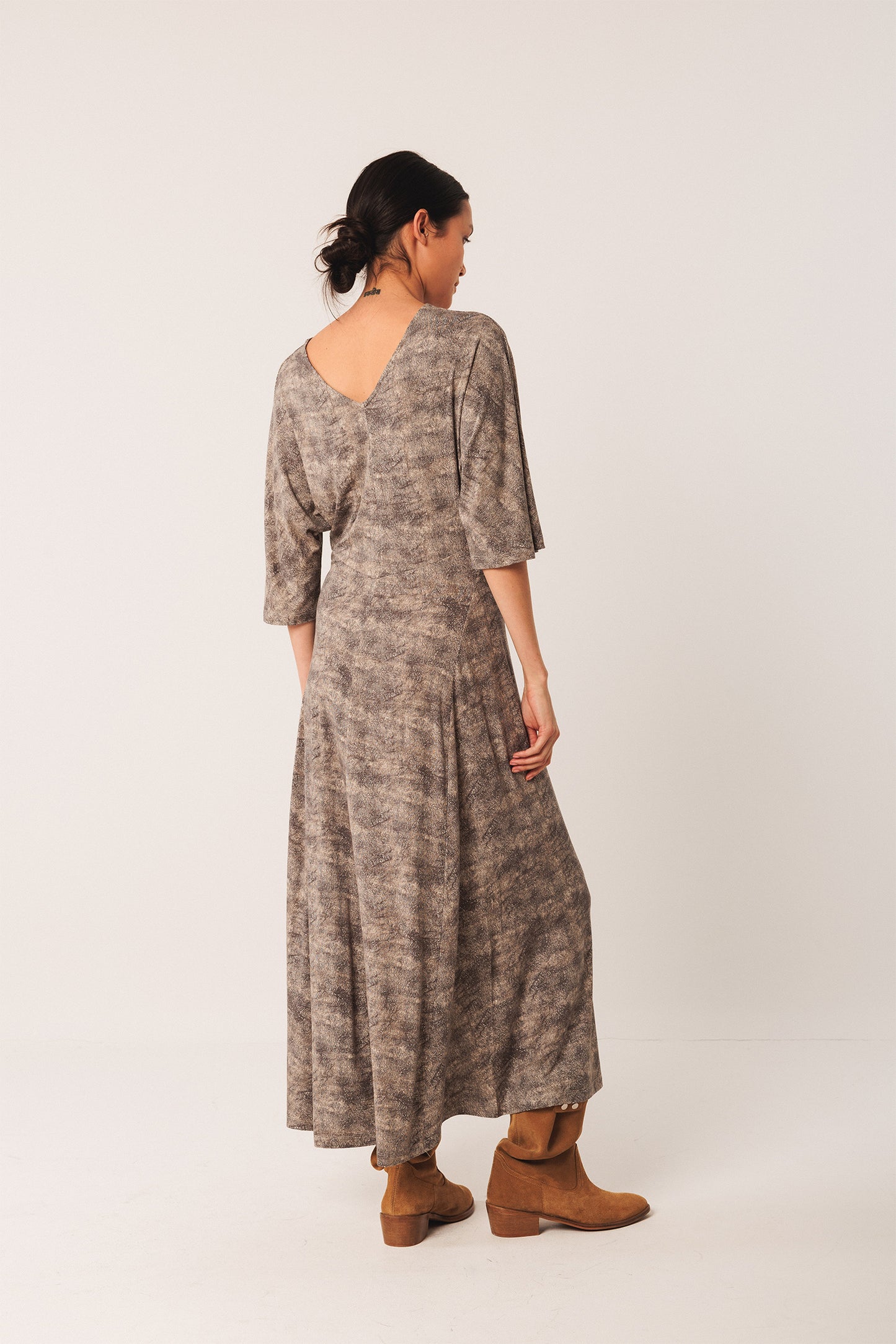 [CL] NETTING PRINT DRESS