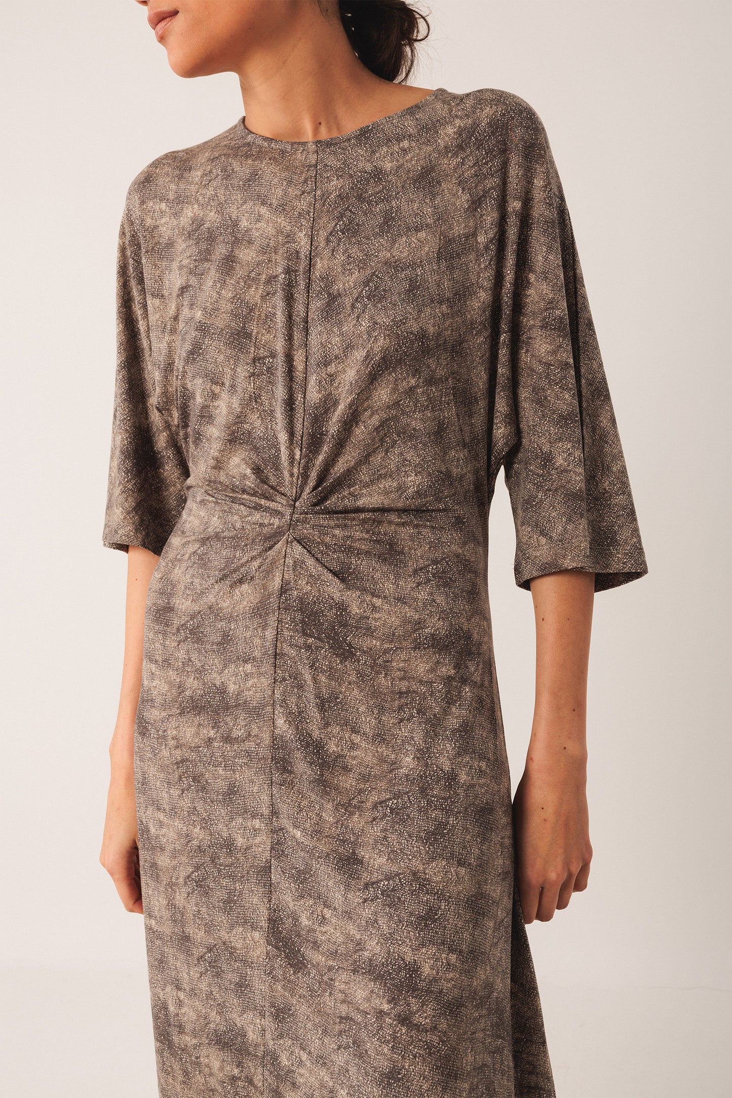 [CL] NETTING PRINT DRESS