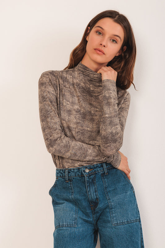 [CL] NETTING PRINT T-SHIRT 3