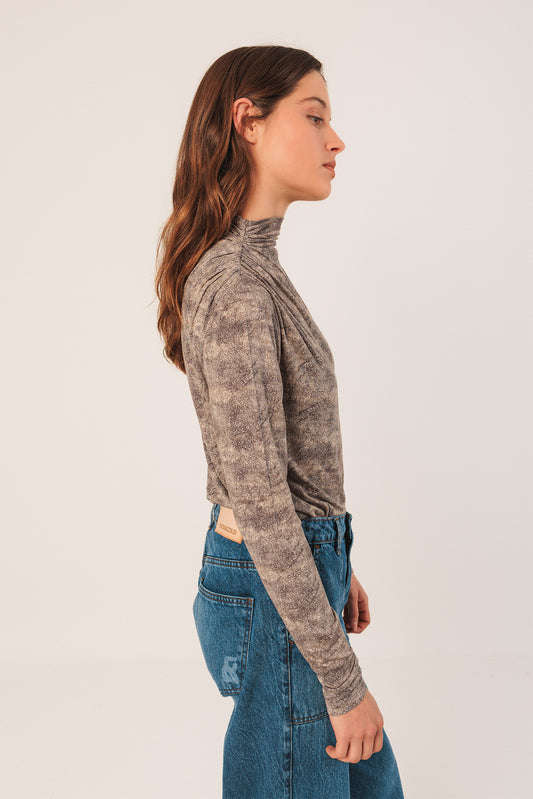 [CL] NETTING PRINT T-SHIRT 5