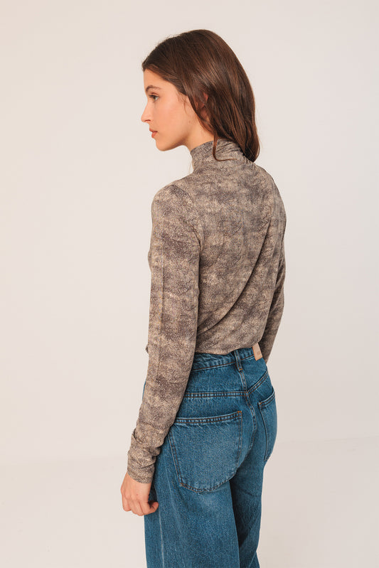 [CL] NETTING PRINT T-SHIRT 6