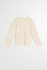 EMBROIDERED CONTRAST BLOUSE