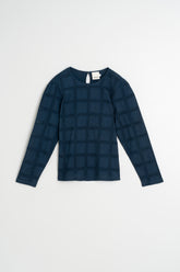 EMBROIDERED CONTRAST BLOUSE