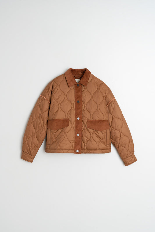 [CL] RETRO QUILTED BIKER JACKET 8