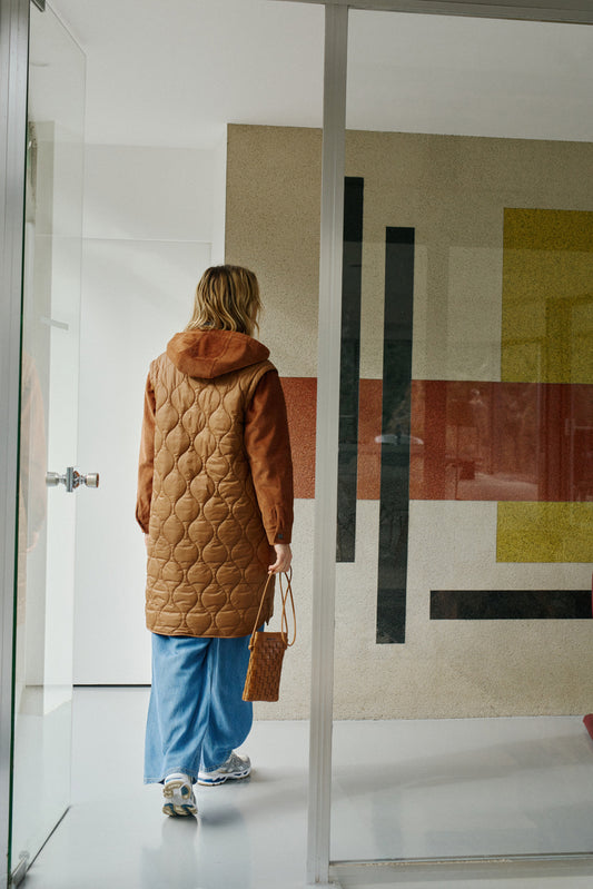 COMBINATION QUILTED COAT 3