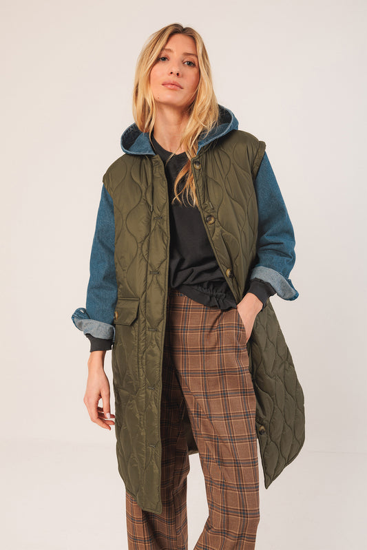 COMBINATION QUILTED COAT 1