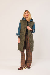COMBINATION QUILTED COAT