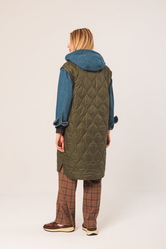 COMBINATION QUILTED COAT 4