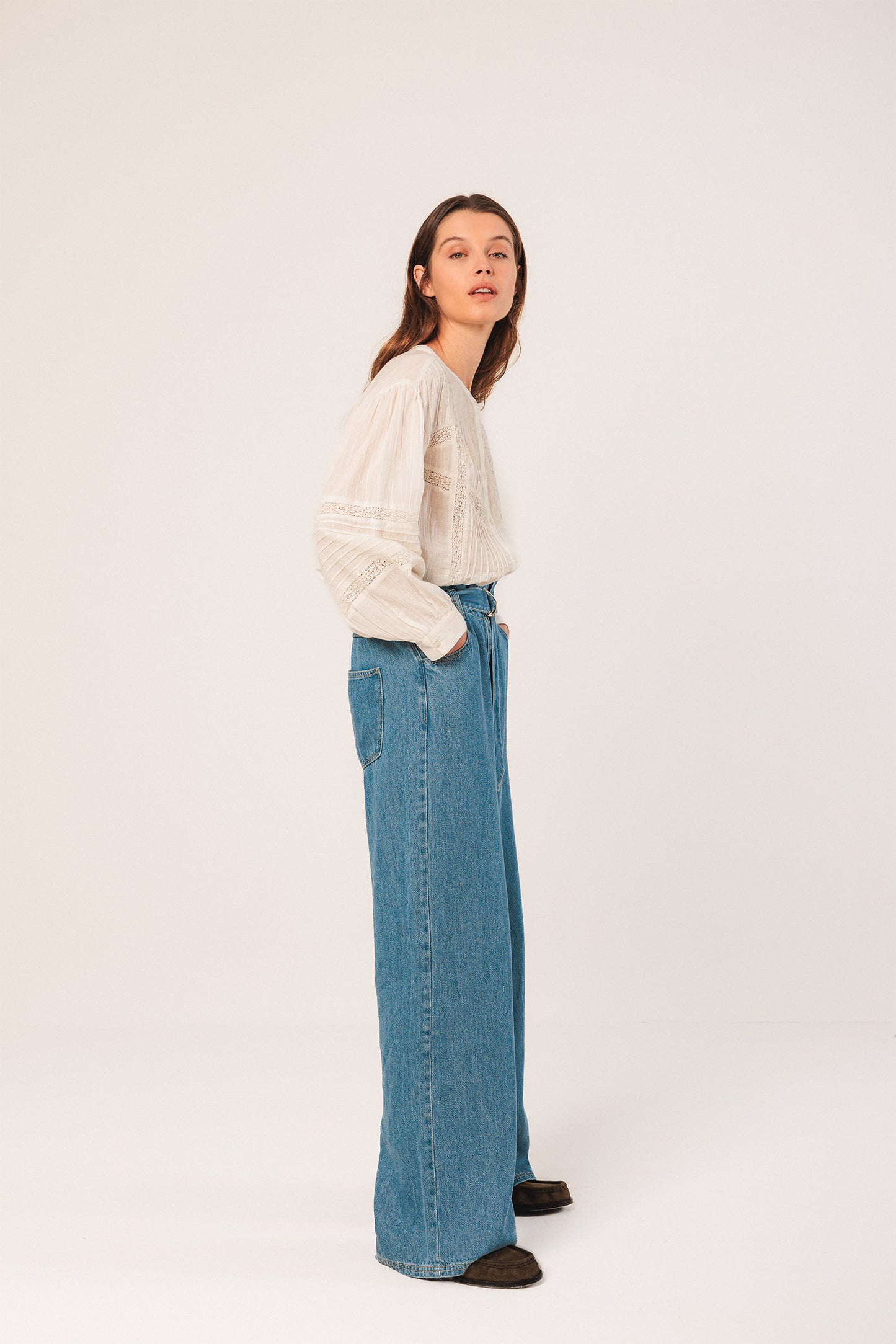 DENIM LYOCELL PANTS