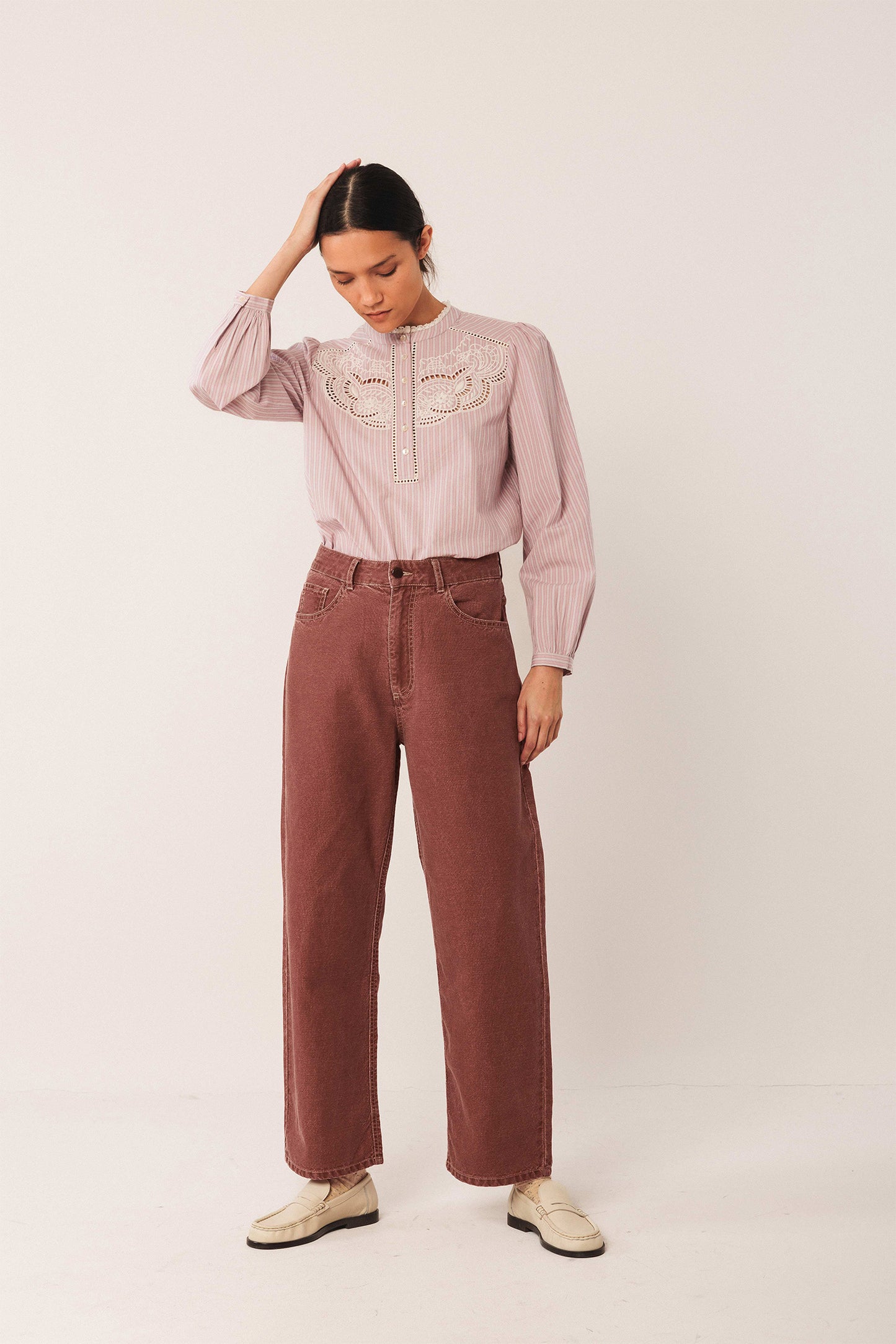 [CL] WASHED TWILL PANTS