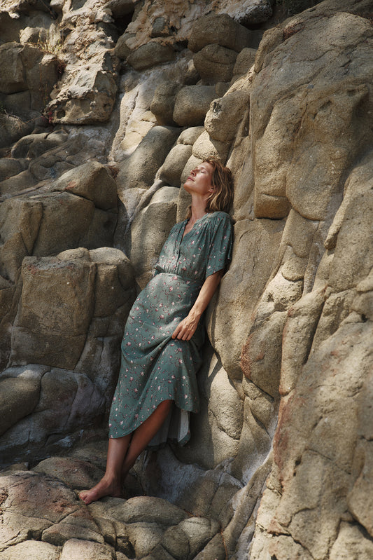 LONG FLORAL PRINT DRESS 4