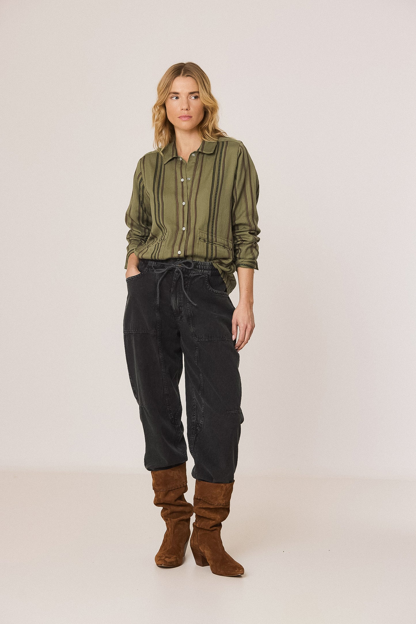 STRIPED OVERSHIRT