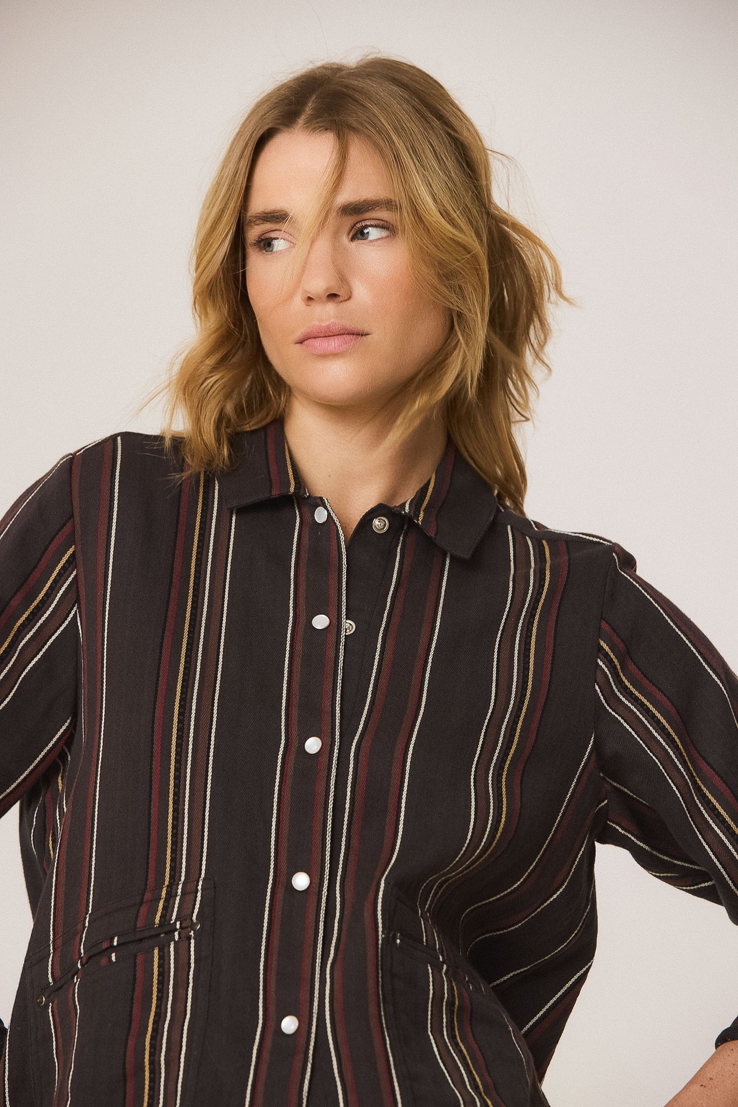 STRIPED OVERSHIRT