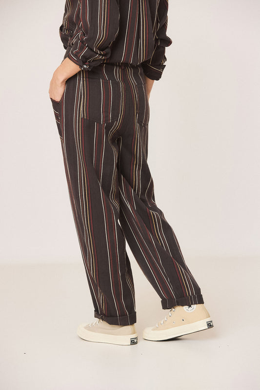 STRIPED CARROT PANTS 2