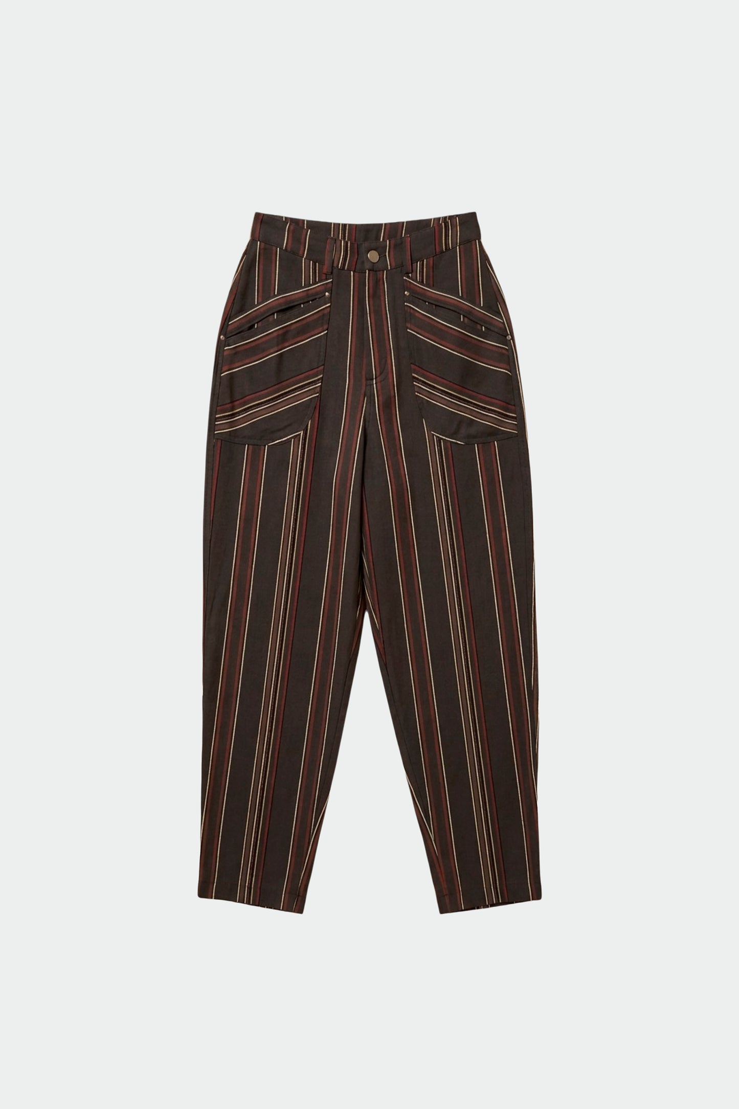 STRIPED CARROT PANTS