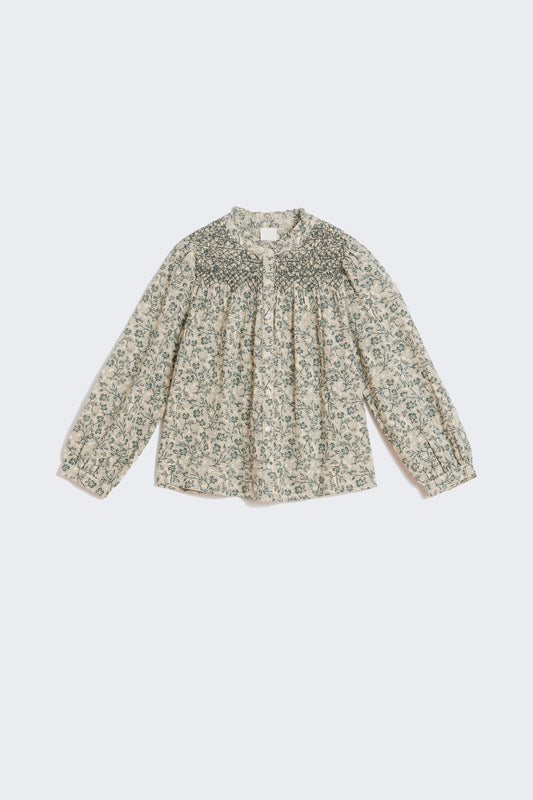 SMOCKED EMBROIDERY SHIRT 6