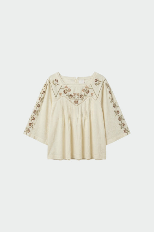 EMBROIDERED-YOKE BLOUSE 5