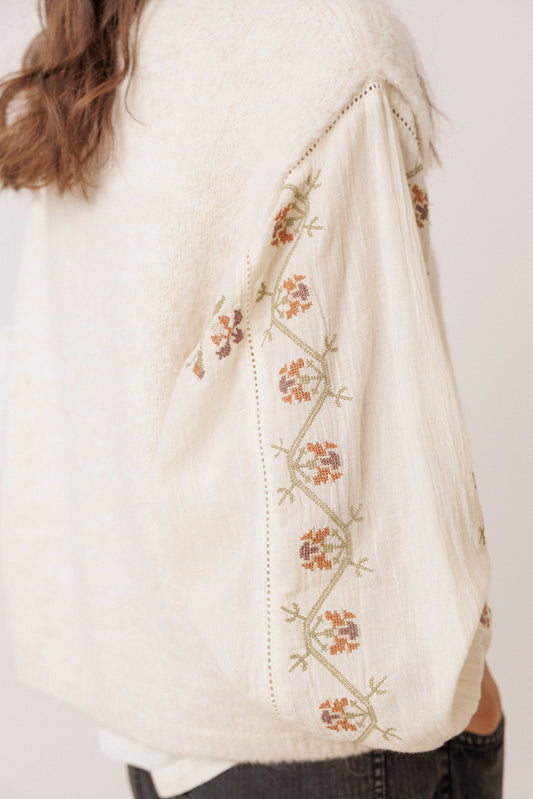 VOLUMINOUS EMBROIDERED SHIRT 4
