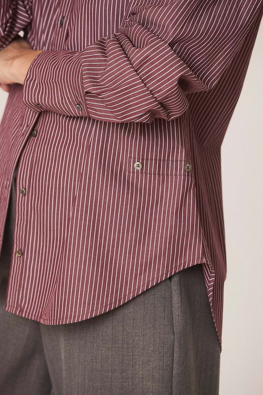 MASCULINE MULTIPOSITION STRIPED SHIRT 3