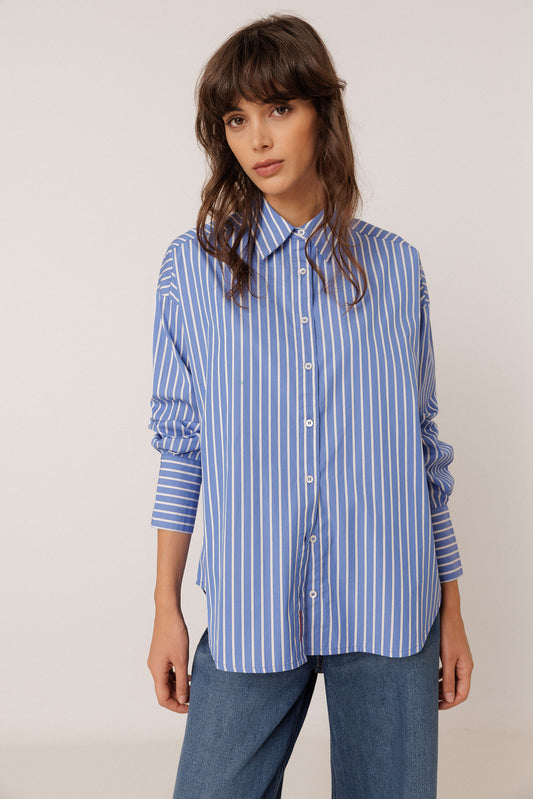 MASCULINE MULTIPOSITION STRIPED SHIRT 2