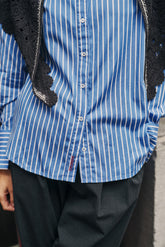 MASCULINE MULTIPOSITION STRIPED SHIRT