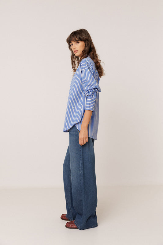 MASCULINE MULTIPOSITION STRIPED SHIRT 3