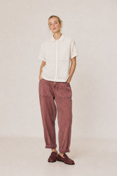 HERRINGBONE CARROT PANTS