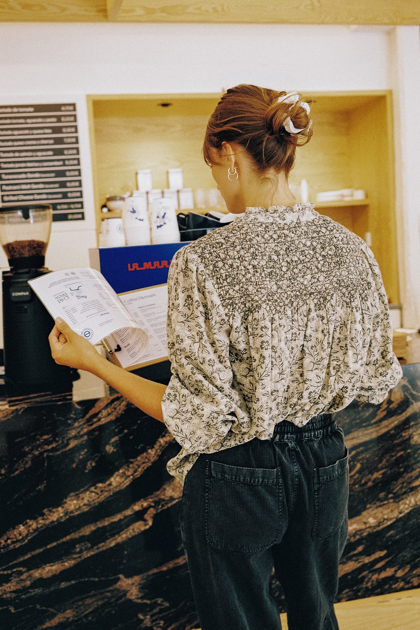 HERRINGBONE CARROT PANTS