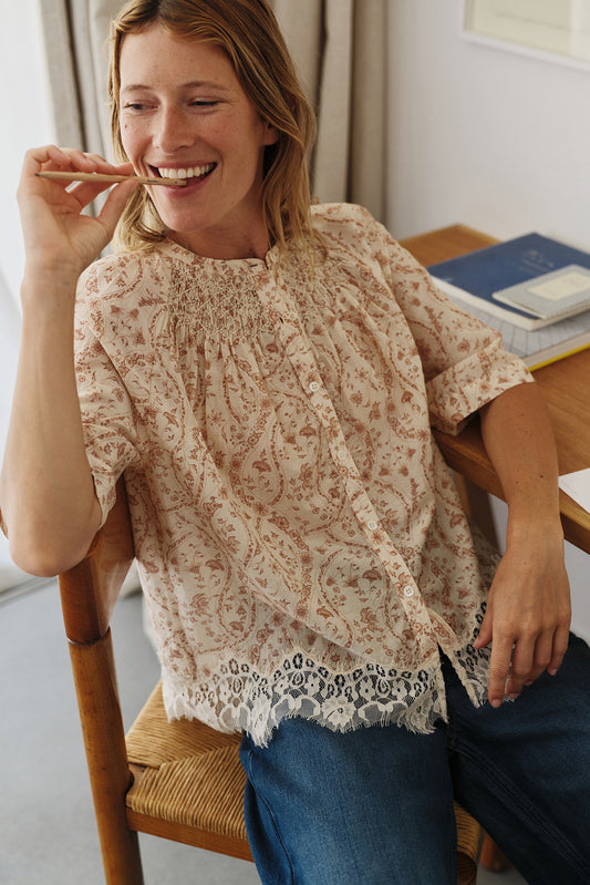 VINTAGE CROP BLOUSE 1