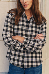 CHECKED COTTON GAUZE SHIRT