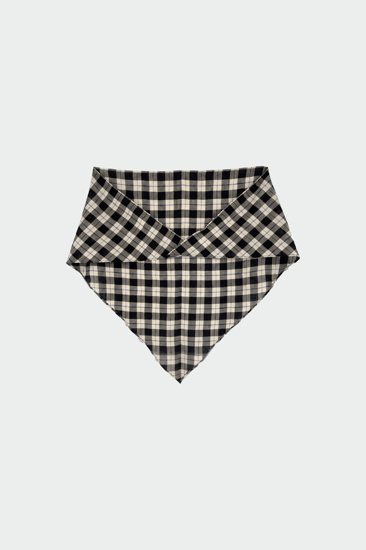 TARTAN CHECK TRIANGULAR SCARF 3