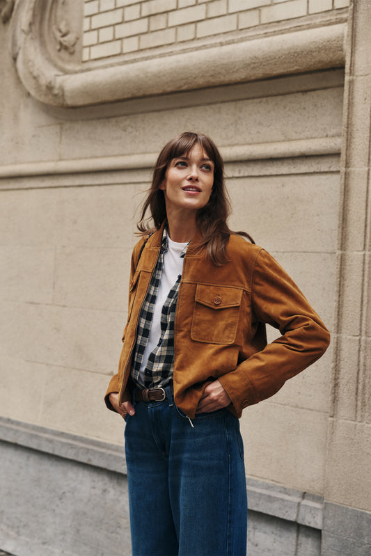 SUEDE BOMBER JACKET 1
