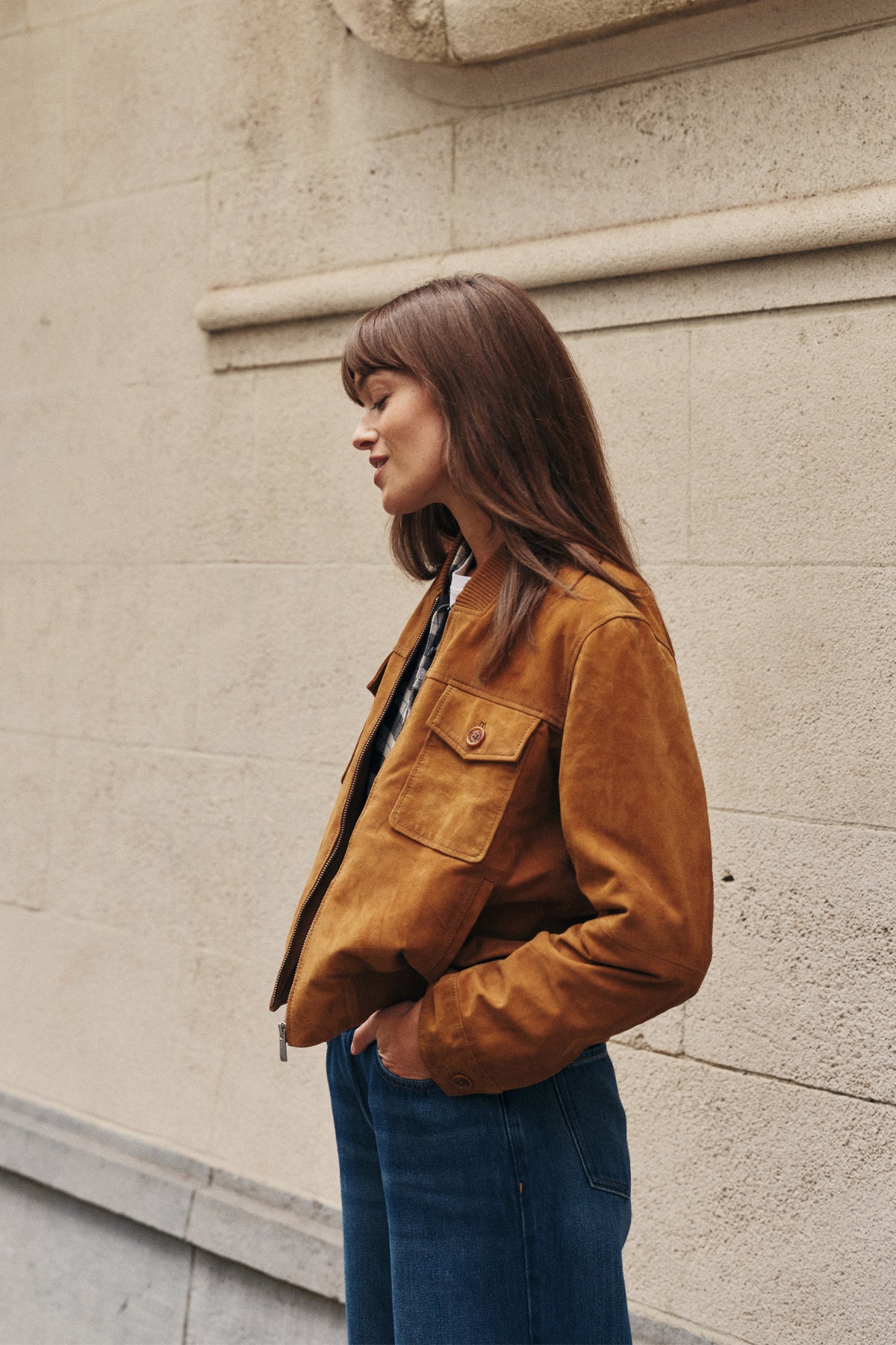 SUEDE BOMBER JACKET