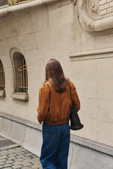 SUEDE BOMBER JACKET