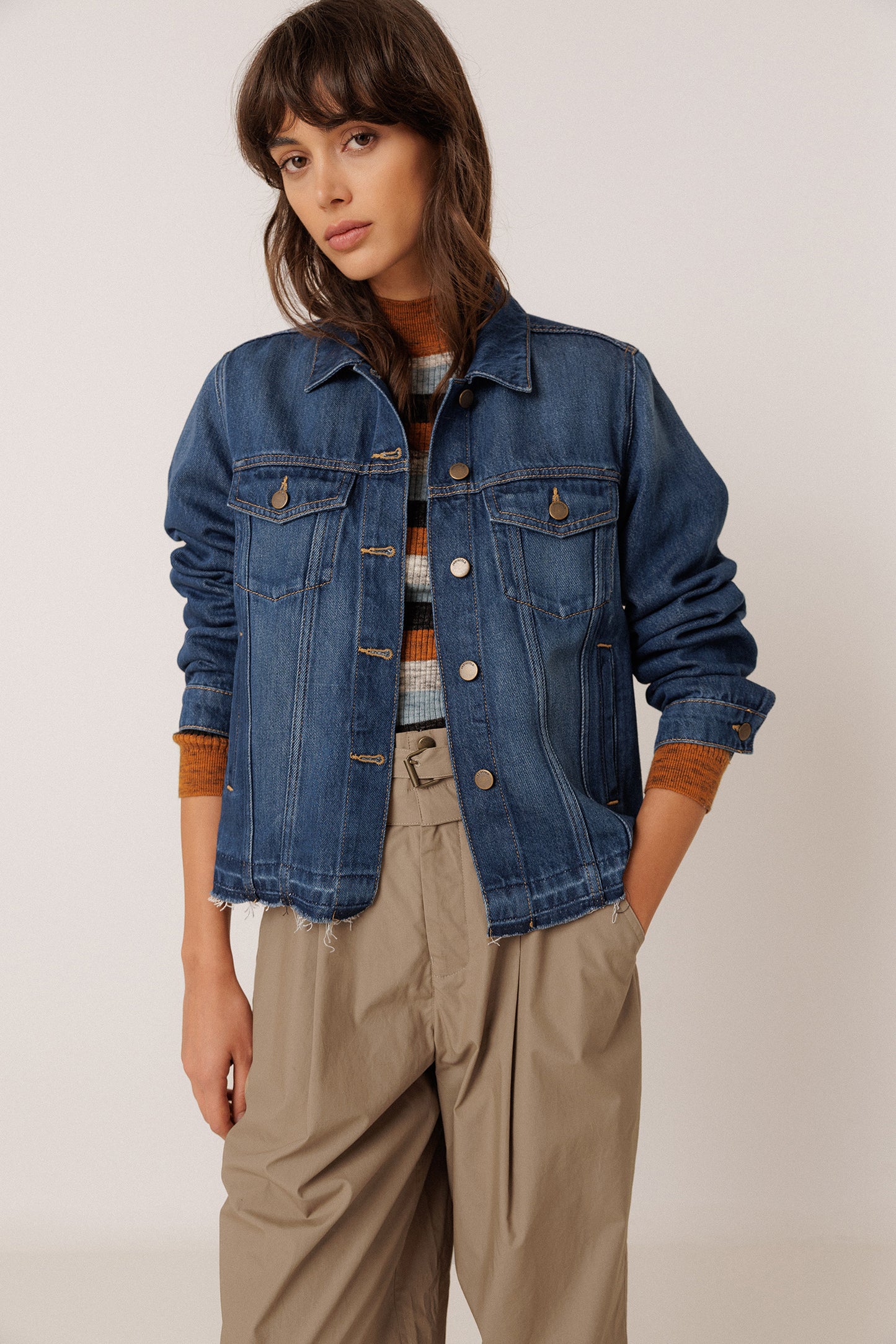 DENIM JACKET WITH LYOCELL