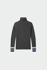RIBBED SWEATER WITH CONTRAST CUFFS