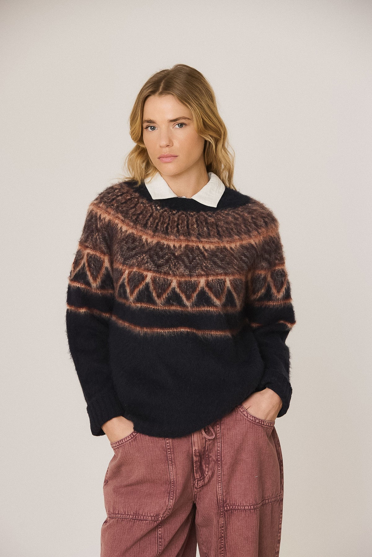 POSITIONAL JACQUARD JERSEY