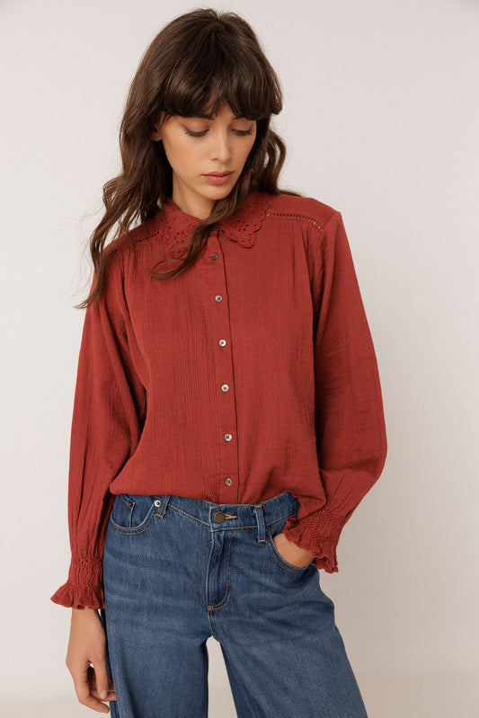 ROMANTIC DOUBLE-GAUZE SHIRT 1